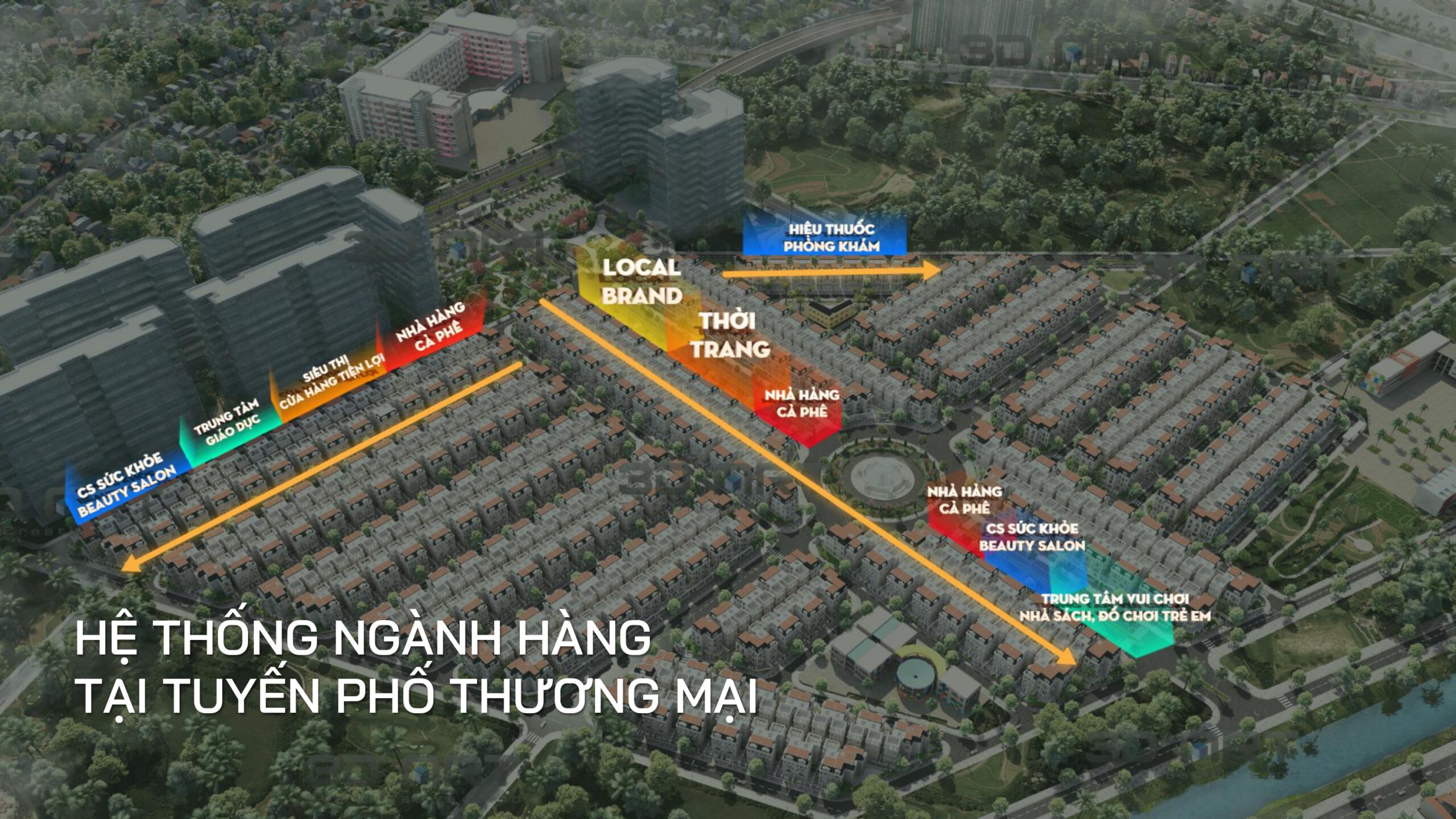 Trục thương mại 30m biệt thự Solasta Mansion Dương Nội